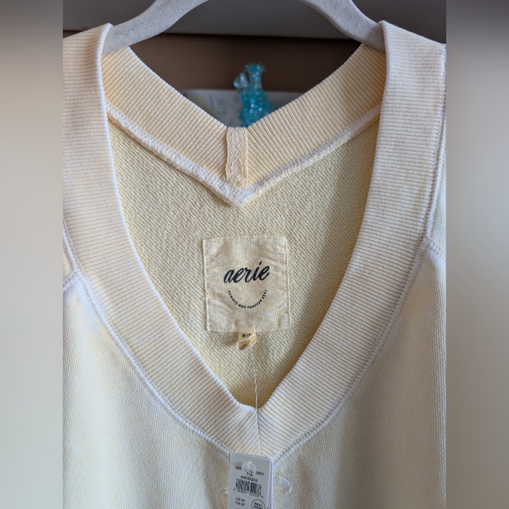 Aerie Downtime V-Neck Sweatshirt - Picture 3 of 3